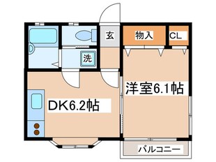 パストラルいしい２の物件間取画像